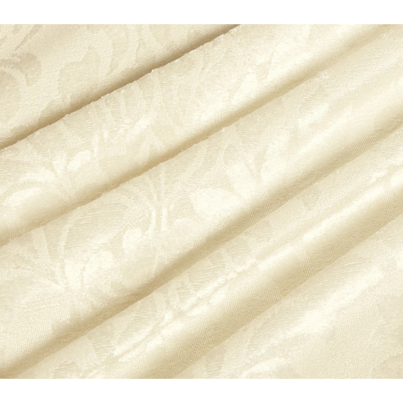 Velvet Duvet Cover, Cream, Double Duvet Cover + 2 Pillowcase