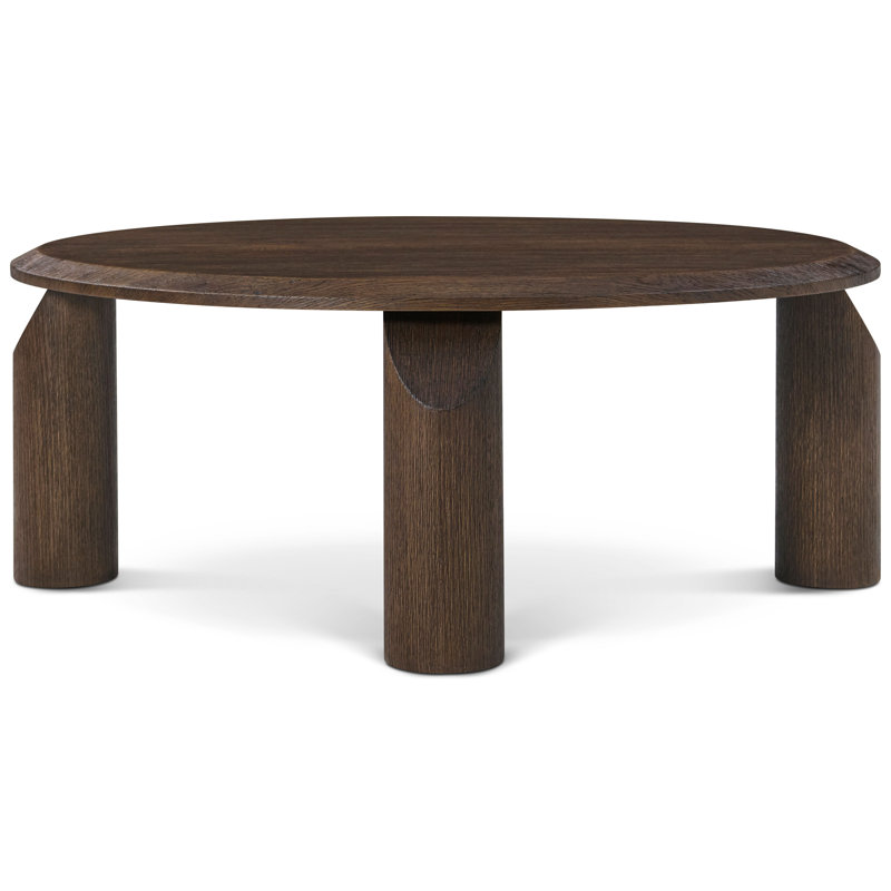 Vienna Cocktail Table, Brown, 16" H x 40.2" L x 40.2" W