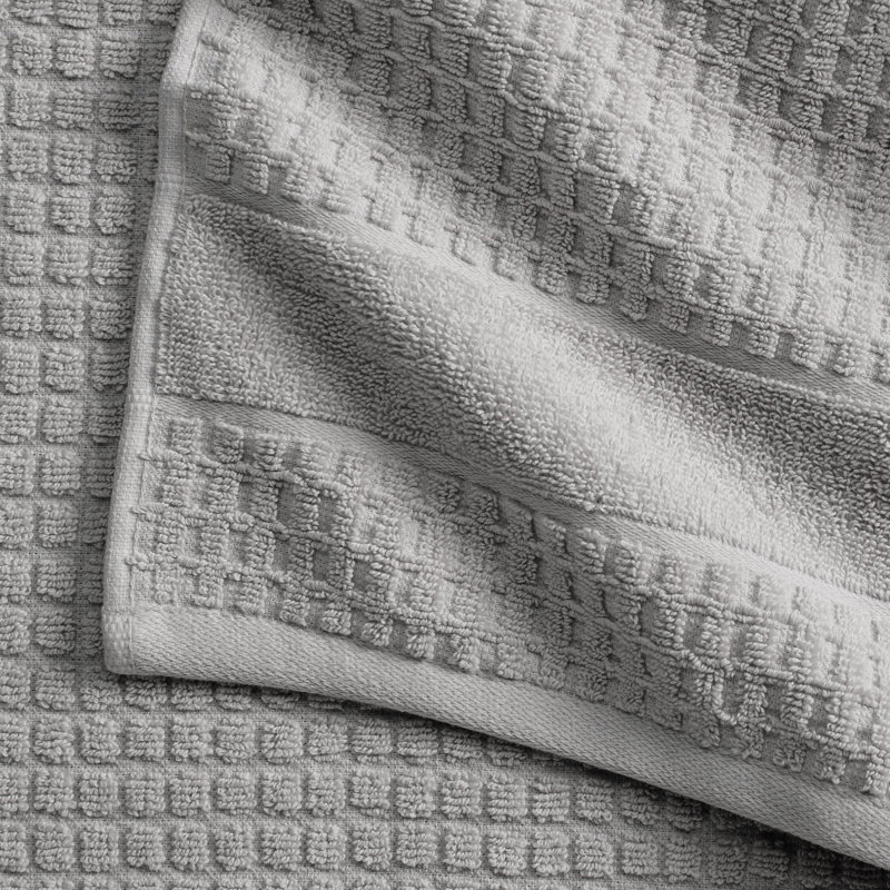 Aneko 100% Cotton Hand Towel, Light Gray