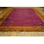 Grand tapis art déco mauve antique chinois