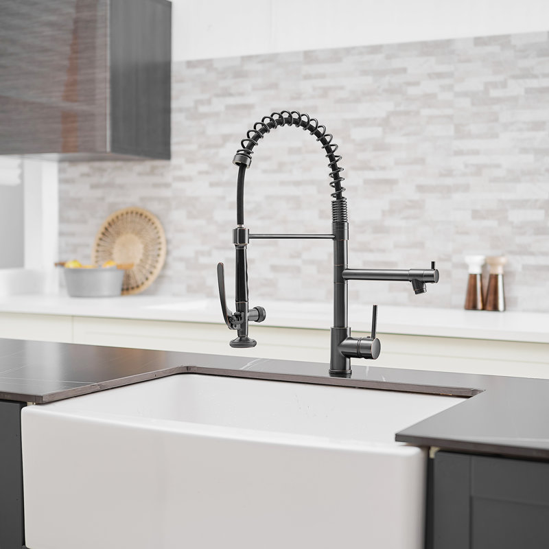 GAWEZA Pull Down Kitchen Faucet, Black Bronze