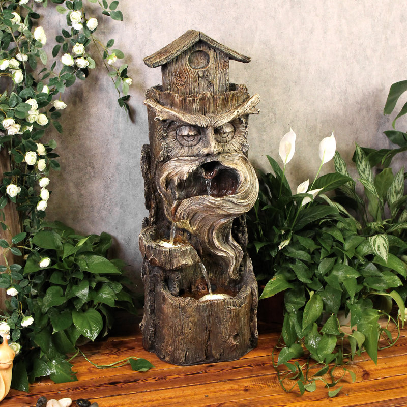 Sylvana Weather Resistant Waterfall Fountain with Light