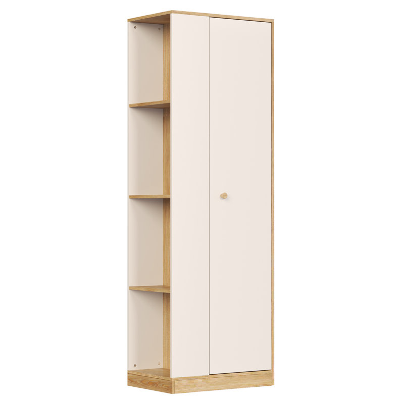 Keirsten 71''H Armoire with Door, Light Brown