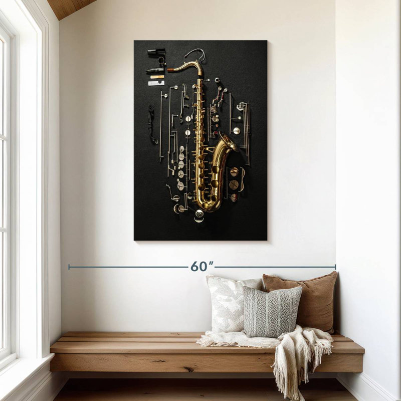 Abarca Play The Saxophone, 45" H x 30" W