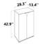 Armoire de rangement à 3 tablettes Denoris