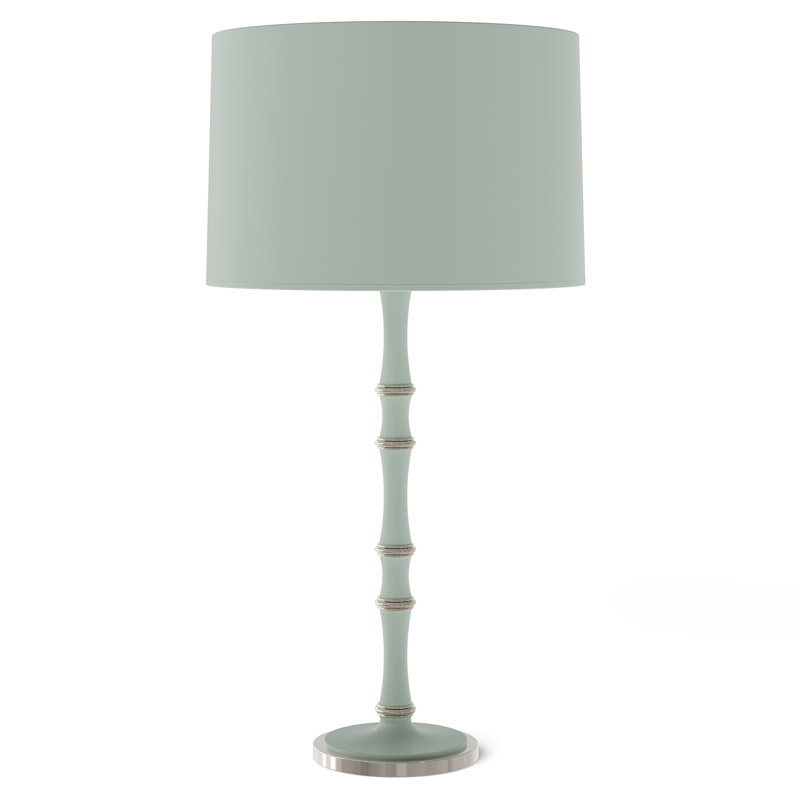 Kane Table Lamp, Modern Brass, Celadon, Rose Water