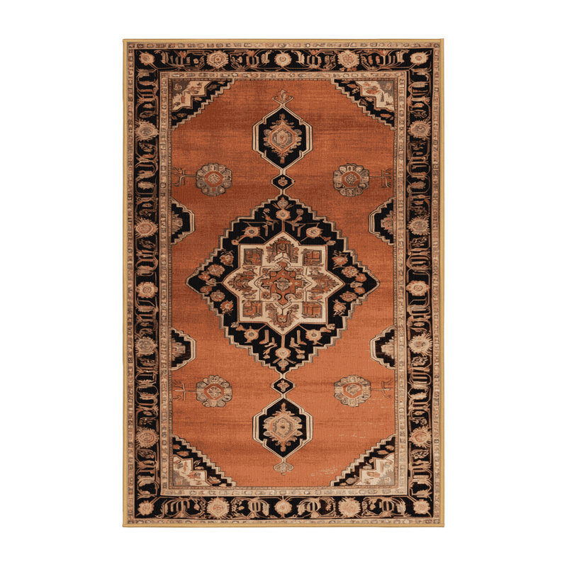 Tapis brun lavable à la machine
