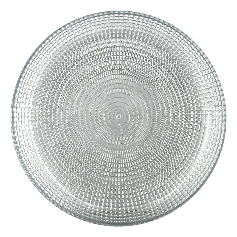 Assiette à salade en verre doré Pyle, Argent
