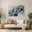 Lyrical Abstraction 96 Grey Metal Wall Art-1250629064