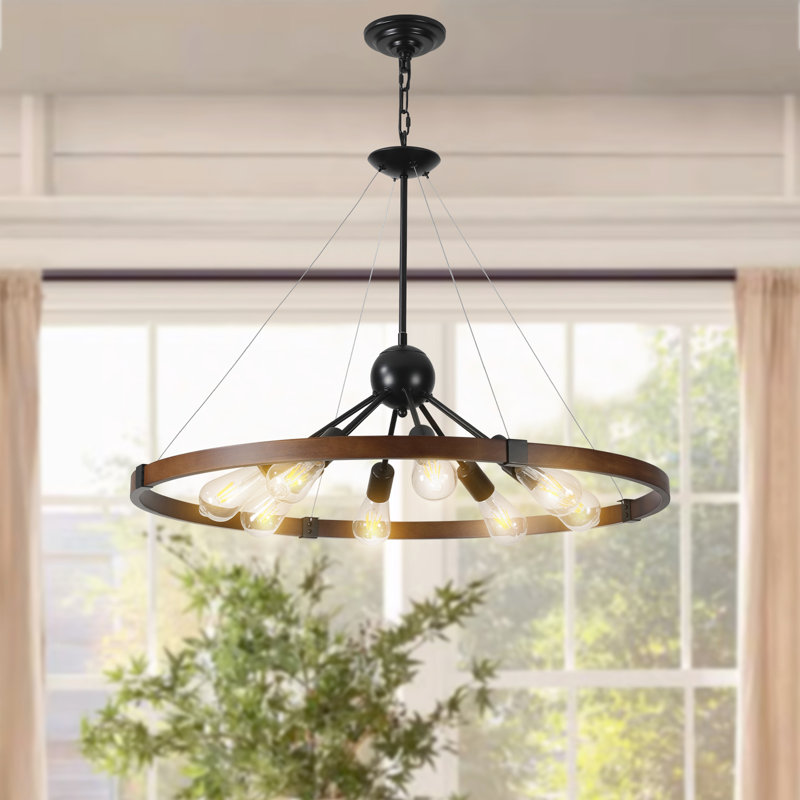 8- Ceiling - Retro Design, Rustproof, Adjustable Height, Walnut Black Style Vintage Appearance, Rust & Corrosion , +