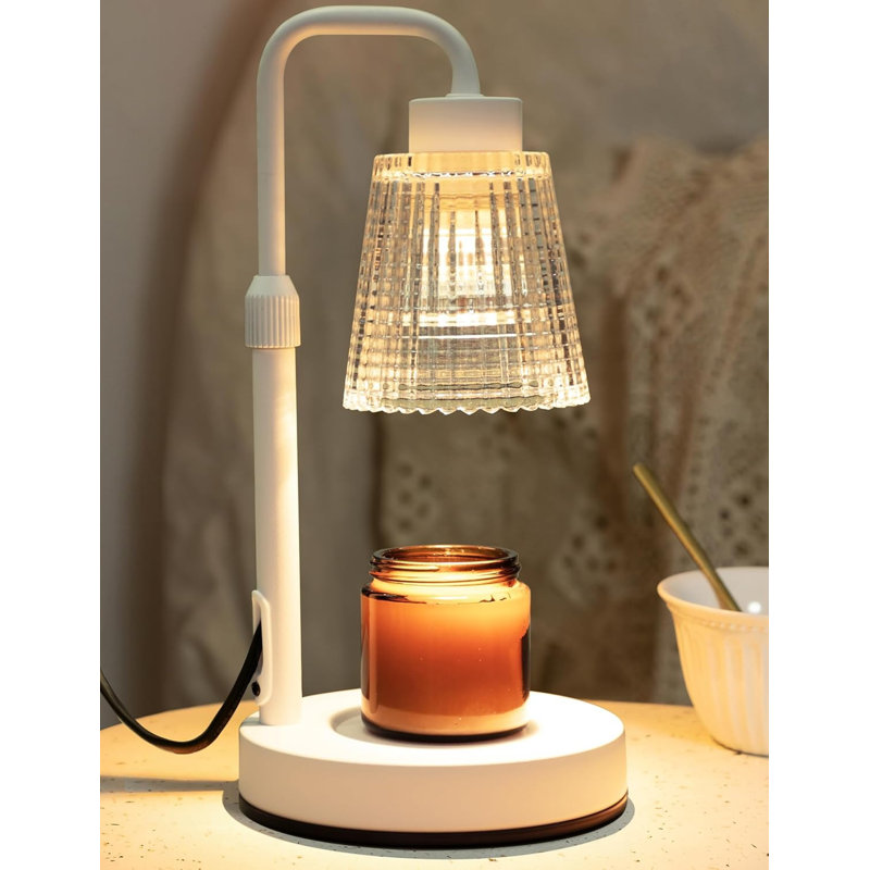 Lampe-bougie blanche à intensité variable avec minuterie