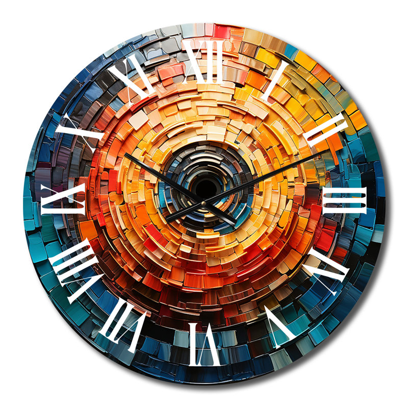 Horloge murale colorée, Moyenne