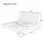 Lit plateforme indigo avec support en bambou et métal Indigo-121357672-121357670