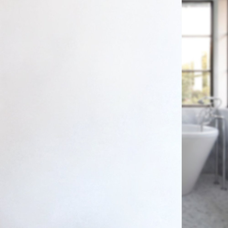 Adhésif décoratif pour fenêtre, 35.4" x 97.5", Blanc