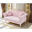 Modla  Velvet Fabric Loveseat-348376835
