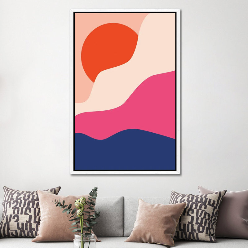 Hello - Print on Canvas, White Framed, 152.5 cm H x 101.5 cm W