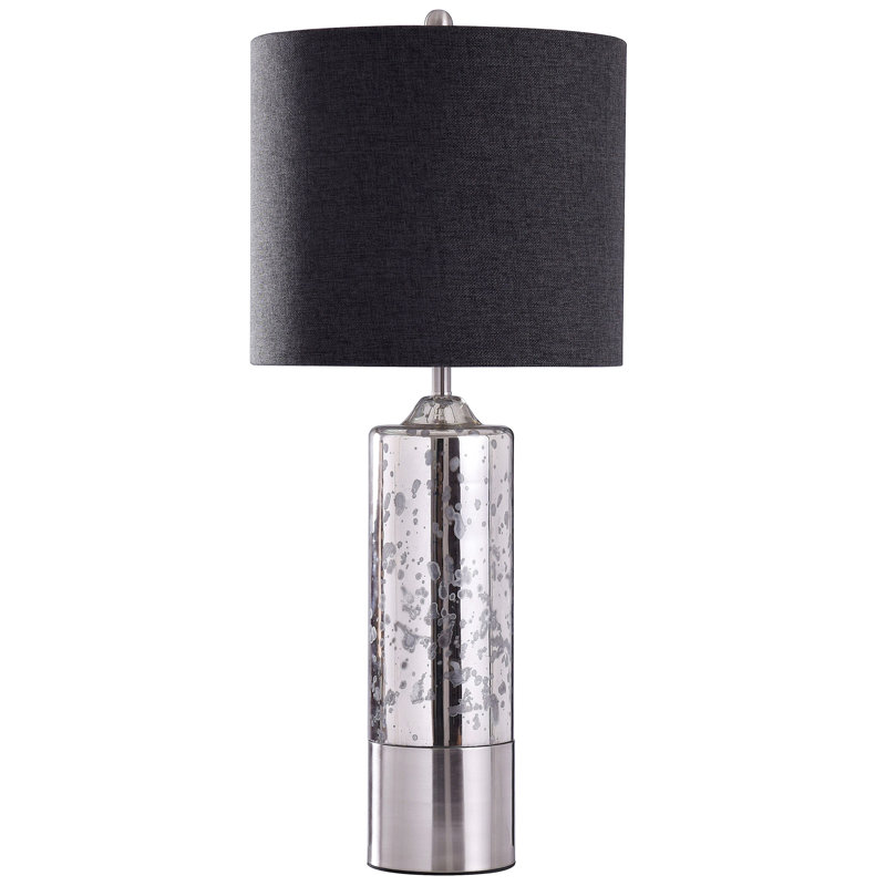 Lampe de table en chrome 34,5 po