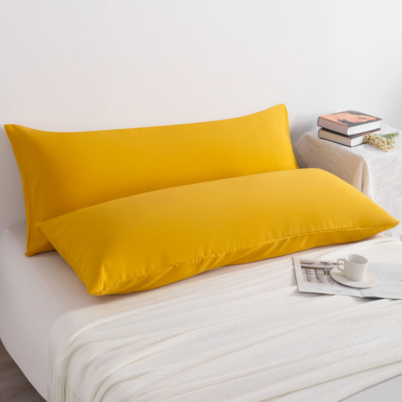 Body Pillowcase Set, Microfiber Body Pillowcase, Envelope Closure - NTBAY, Ginger