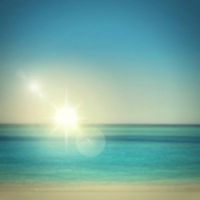 Beach Blue Horizon by Yuri_Arcurs