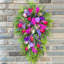 Couronne de printemps, décoration de couronne de printemps et d'été colorée-281869341-281869347