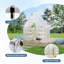 Serre en polycarbonate robuste de 6 pi x 4 pi avec structure en aluminium à installation rapide et grand évent extérieur-120848488
