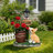 Sitting Corgi Dog Planter Outdoor Decor With Functional Hollow Design For Succulents And Flowers, Weather-Resistant Garden Statue.