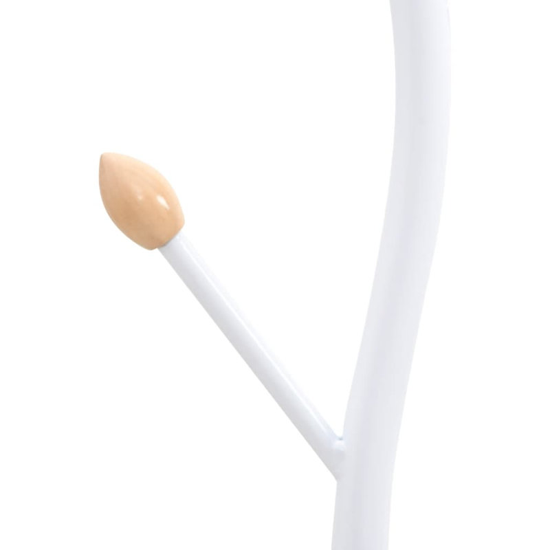 Galeton Iron Freestanding Coat Rack, White