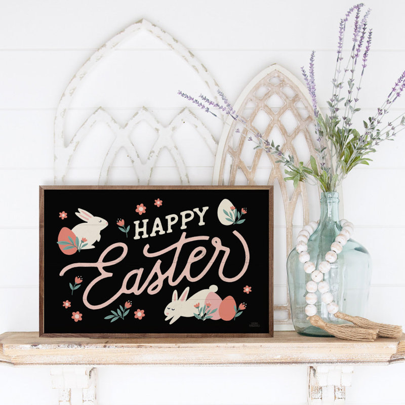 «Bunny Kisses I Happy Easter» par Laura Marshall, H 24 po x l 36 po