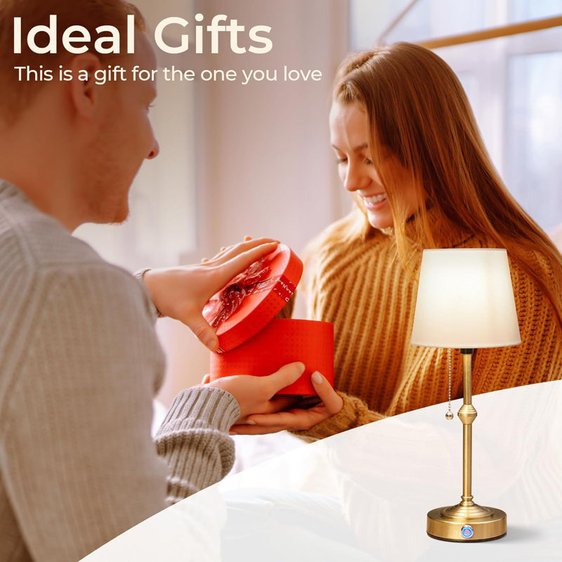 Rechargeable Cordless Table Lamp With 5200Mah Battery, 3-Level Touch Dimming, Portable LED Desk Light For Home Decor, Gift Ideas For Housewarming