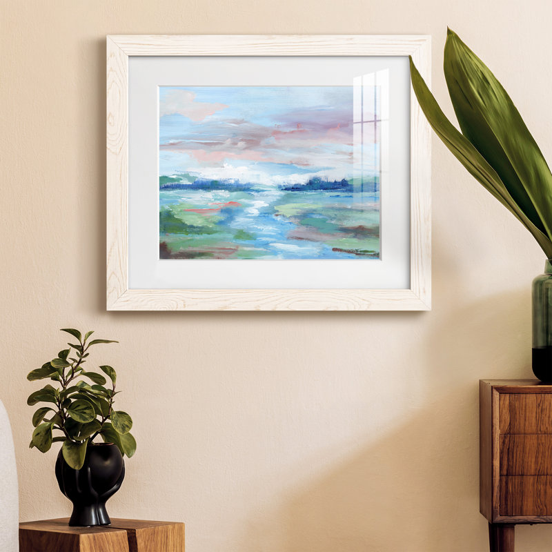 Field of Dreams - Peinture encadrée, Cadre blanc, H 20 po x l 17 po x P 1,5 po