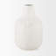Grand vase Donzel blanc avec taches noires