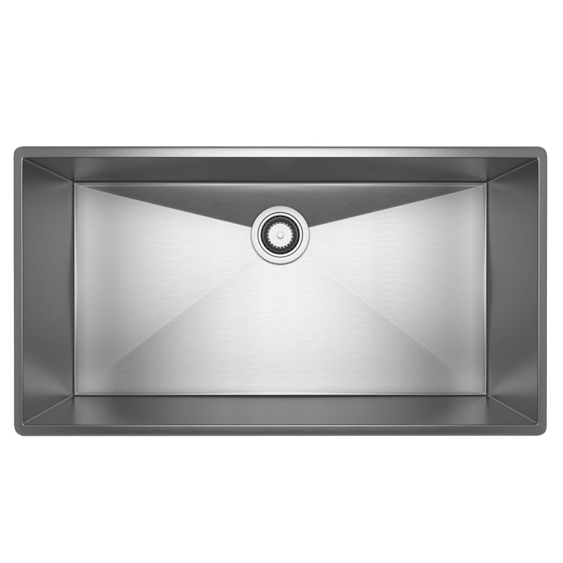 Forze™ 33" Single Bowl Stainless Steel Kitchen Sink, Brushed Stainless Steel