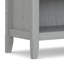 Ensemble de 2 tables de chevet traditionnelles Amherst en bois massif gris brouillard (ensemble de 2)-1368162386