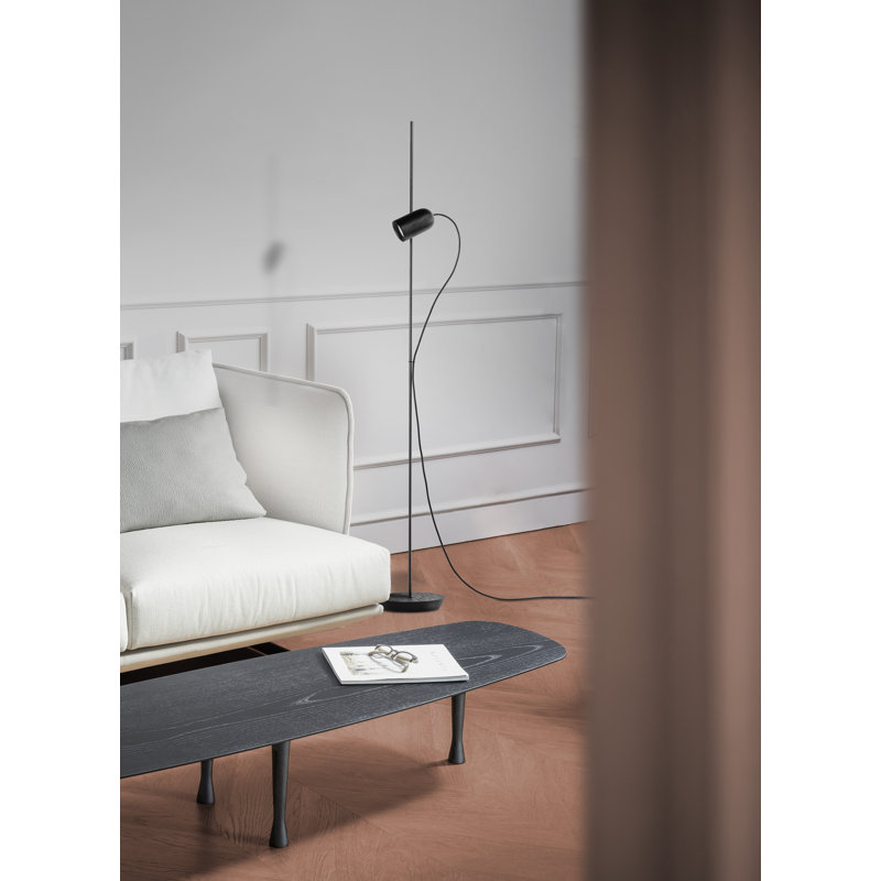 Onfa Floor Lamp, Walnut, Brass