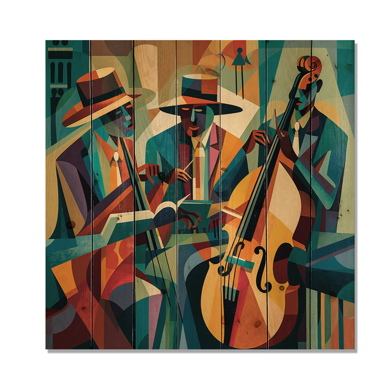 Illias - Panneaux de décoration murale en bois et musique, H 36 po x l 36 po