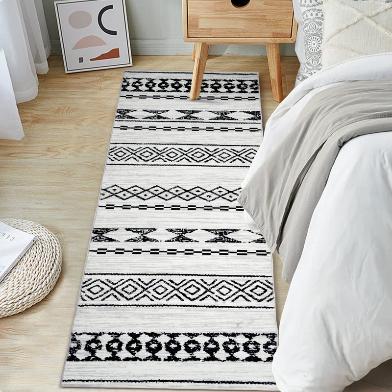 Tapis Karey avec envers antidérapant, Tapis de couloir 2 pi x 8 pi