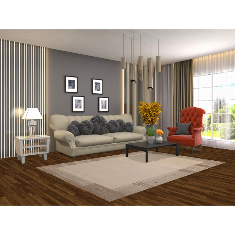 Solid Modern Gabbeh Indian Area Rug