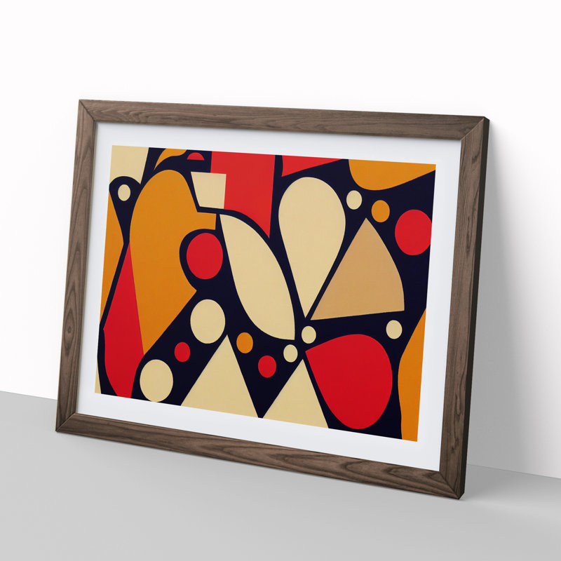 Dazzling Abstract - Single Picture Frame Print, Walnut Framed, 34cm H x 46cm W x 2cm D