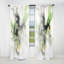 Vert et noir Splash - rideau en velours moderne - obscurcissant - 1 panneau-107826874