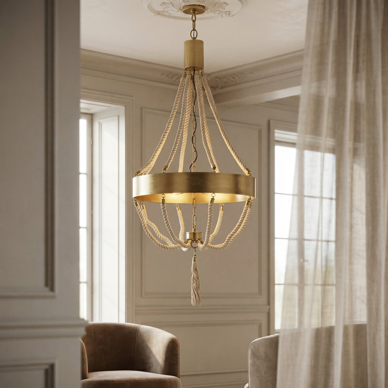 Alec 8 - Light Empire Chandelier, Antique Brass