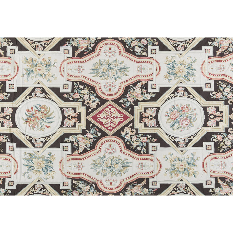 Tapis beige et gris noué à la main de haute qualité