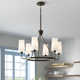 Ardea 6 Light Metal Dimmable Chandelier