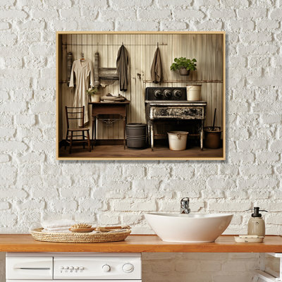 «Farmhouse Laundry Charm III», art mural