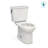 TOTO® Drake® Transitional Two-Piece Round 1.28 GPF Universal Height TORNADO FLUSH® Toilet with CEFIONTECT®, Colonial White-61220800