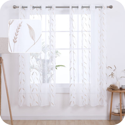 Lehman Semi Sheer Curtain Pair