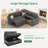 Anureet Latitude Run® Modular Sleeper Sectional L Shaped Couch Sofa Bed With Storage Seat-1469494869