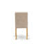 Cet ensemble de salle à manger 5 pièces comprend une table de salle à manger rectangulaire avec Dropleaf et 4 chaises Parson rembourrées en lin brun clair et chêne-1439909323-1439909324-1440201863