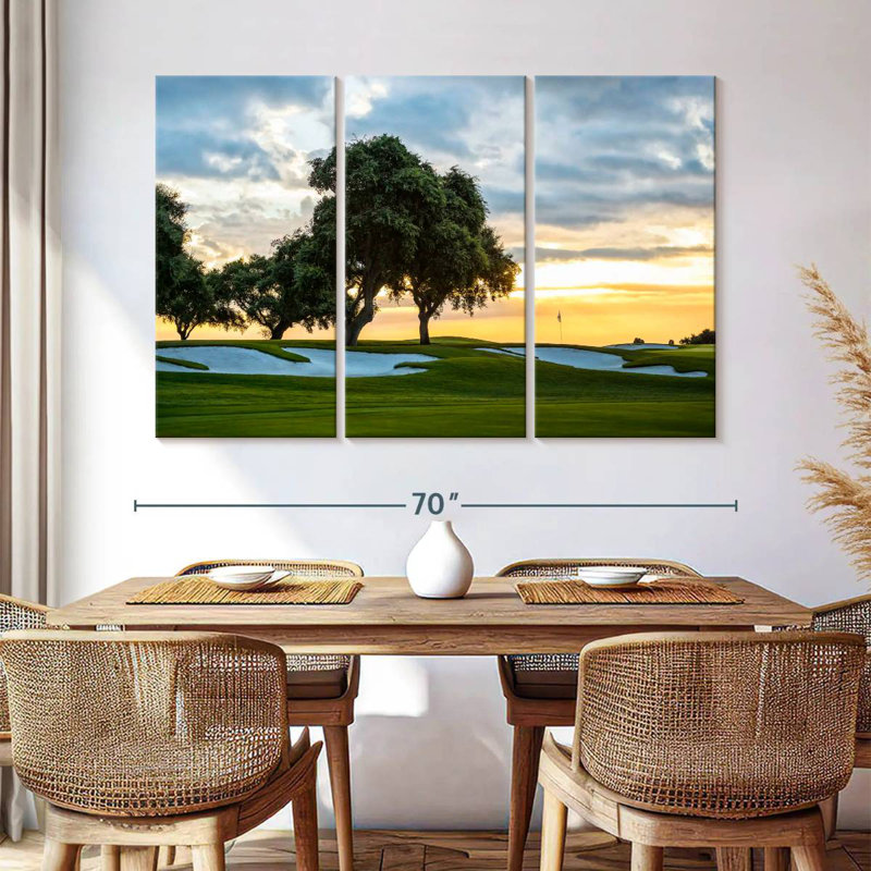 Sireci Golf Course Sunset Sky, 42" H x 65" W