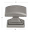 Paquet multiple de boutons carrés de 1 1/4 po Convex-110430565
