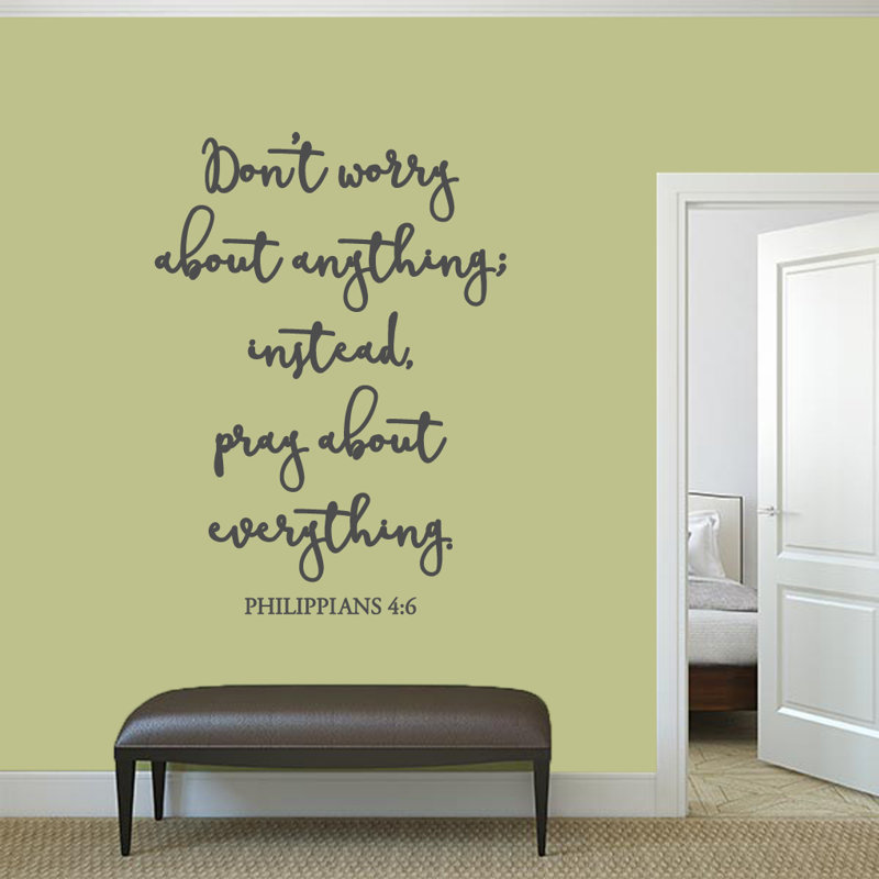 Non-Wall Damaging Wall Decal, Dark Gray